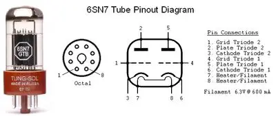 6SN7 Tube Diagram